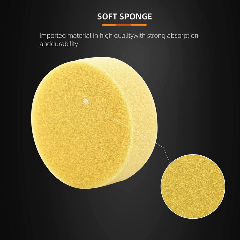ZFE Polishing Pad, 50pcs 3 inch(80 mm) Sponge Buffing Pads, Foam Polishing Pad Kit for Car Sanding, Polishing and Waxing - Image 3